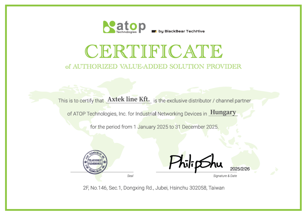 Certificate - ATOP