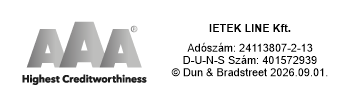D&B 2026, AAA tanusítvány, IETEK line Kft