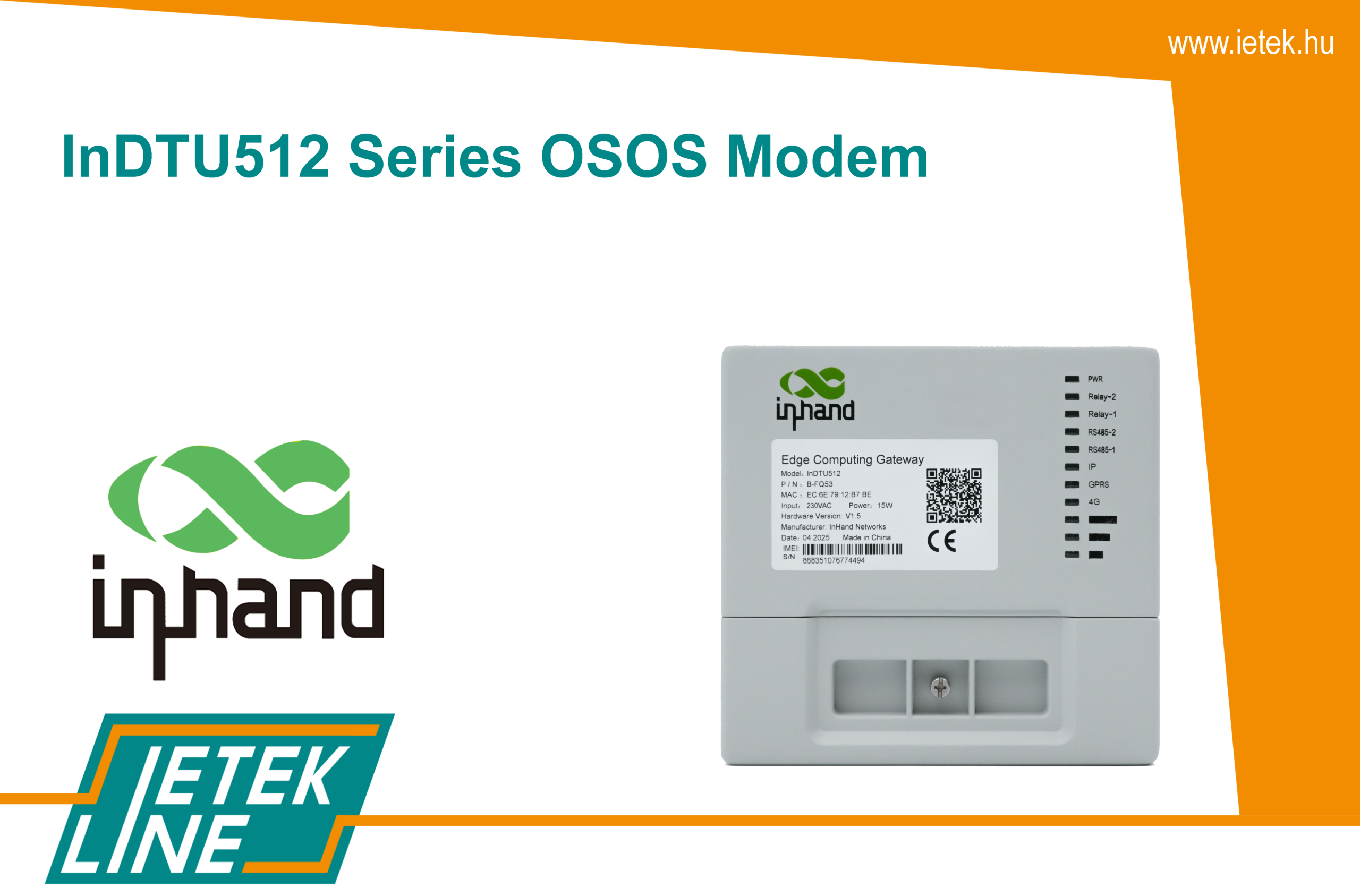 OSOS modem, InDTU512, IETEK